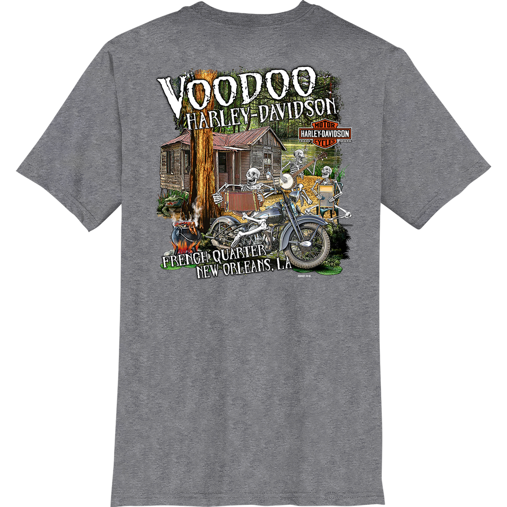 ハーレーコンドルシャツ Cajun Band Men's Short Sleeve T-Shirt — Voodoo Harley-Davidson