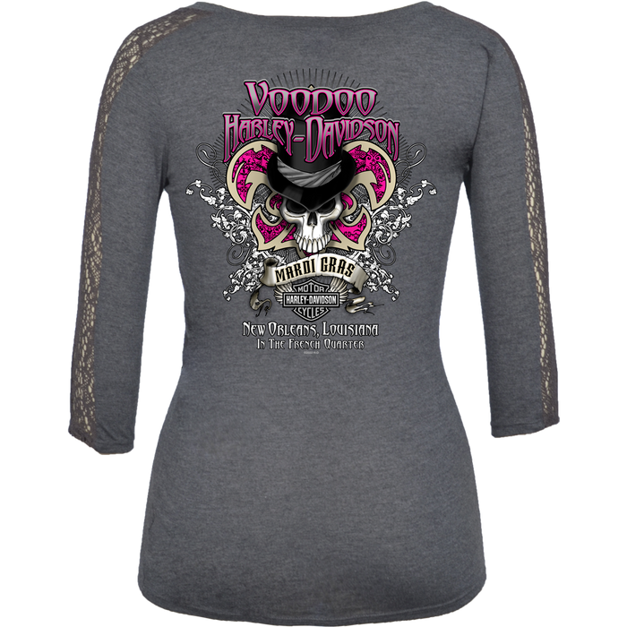 Deluxe Skull Women's 3/4 Sleeve T-Shirt