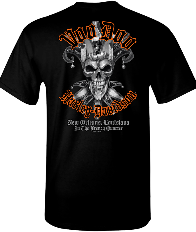 Voodoo Harley-Davidson Evil Jester Men's Short Sleeve T-Shirt